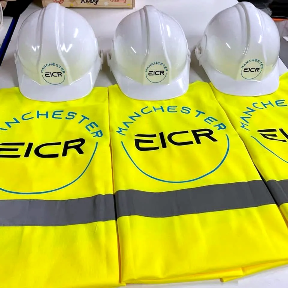Branded high visibility safety vests in Kigali